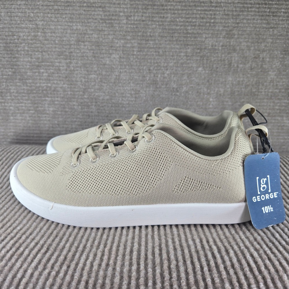 George Mens 10.5 Khaki M GE Knit Sneaker MNGE25CA137 Lightweight Casual Shoes